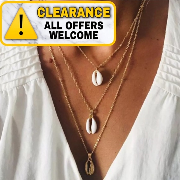 Jewelry - 🔴5/$15⚠️𝗖𝗟𝗘𝗔𝗥𝗔𝗡𝗖𝗘⚠️3 Layered Choker NEW